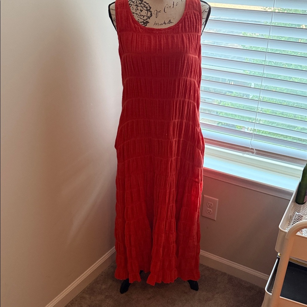Max Studio Vibrant Red Sleeveless Maxi Dress